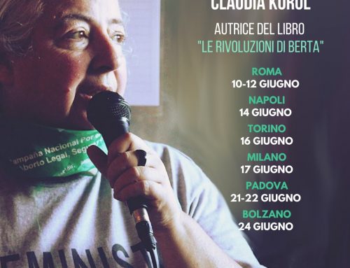 Claudia Korol in Italia per presentare “Le rivoluzioni di Berta”